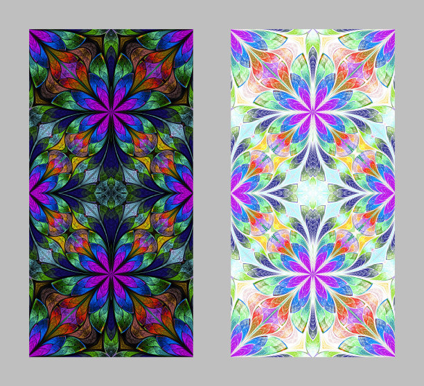 手机外壳背面采用美丽的分形图案设计图片下载