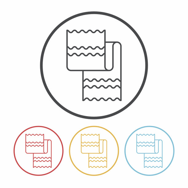 毛巾一行图标图片下载