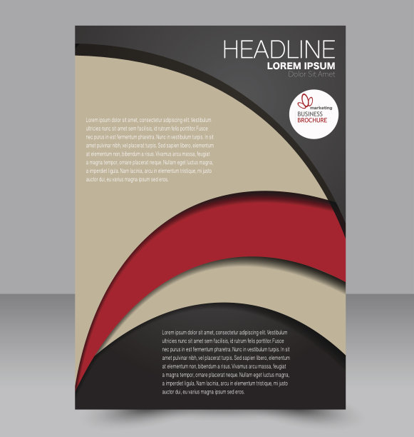 传单模板。业务手册。可编辑A4海报设计图片下载