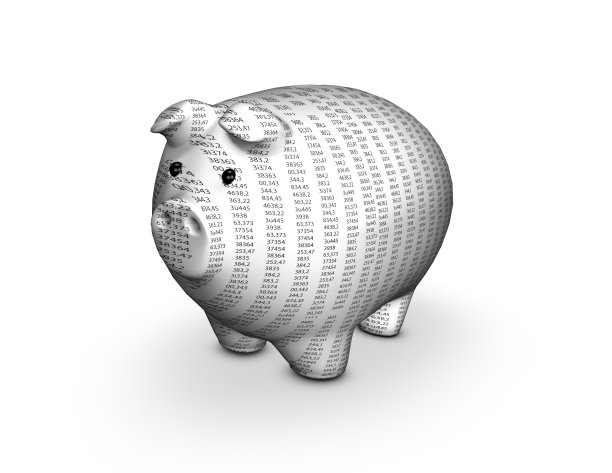 金钱和财务概念与3d小猪。图片下载