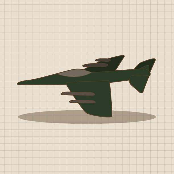 飞机主题元素向量，eps图片下载