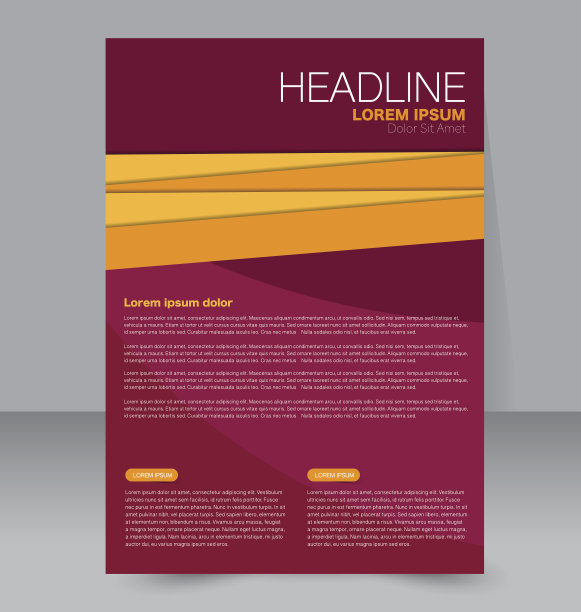 传单模板。业务手册。可编辑A4海报设计图片下载