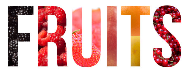 水果标题由不同的水果图片组成图片下载