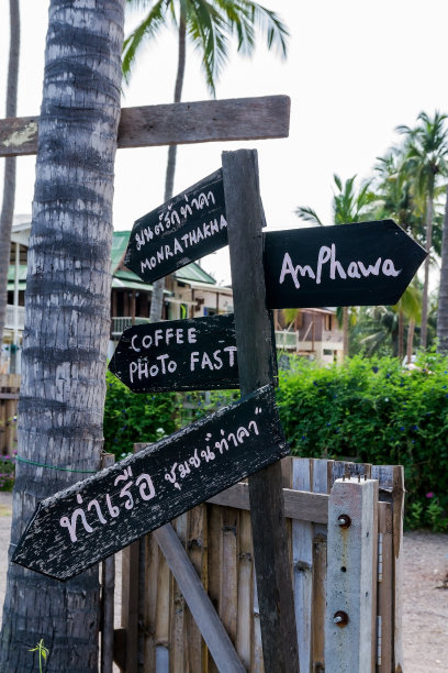 木牌Tha Kha浮动市场图片下载