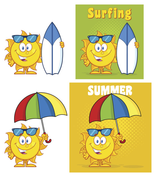 太阳吉祥物收集- 16图片下载