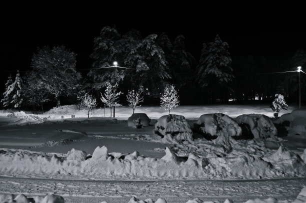 雪街之夜图片下载