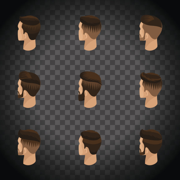 等距的化身，男人的发型，潮人的风格。铺设图片下载