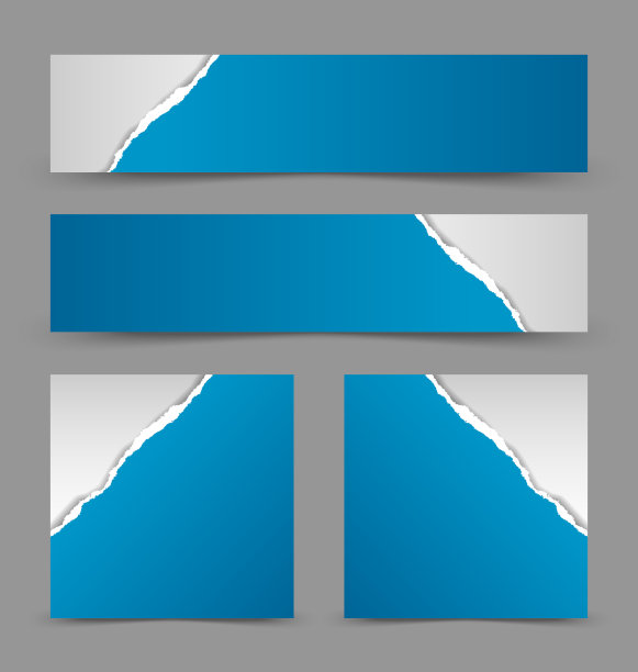 撕纸的横幅图片下载