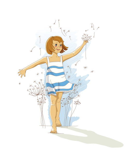 蒲公英的女孩图片下载