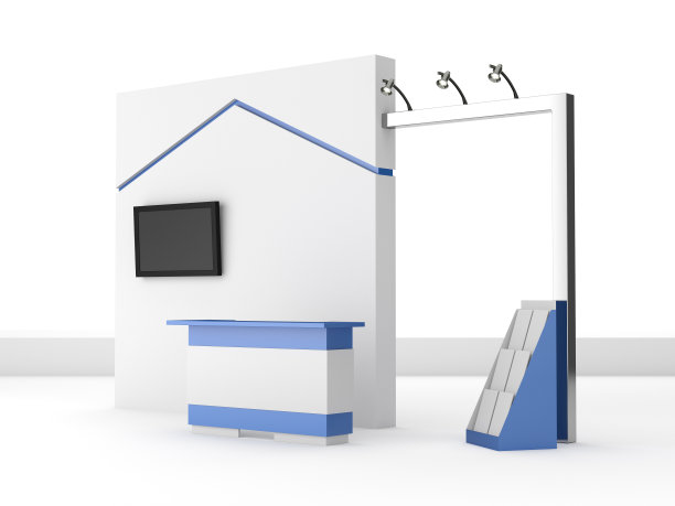 有空白目录的摊位或售货亭图片下载