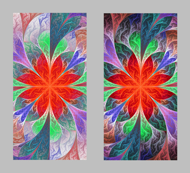 手机外壳背面采用美丽的分形图案设计图片下载