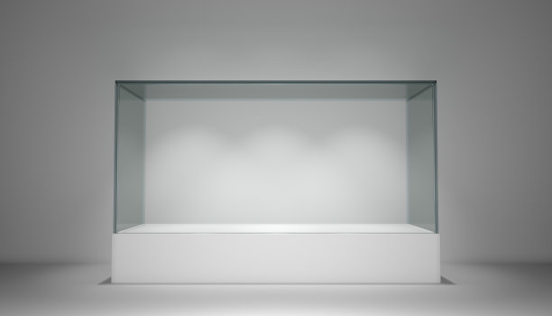 空玻璃橱窗，展览复制空间图片下载