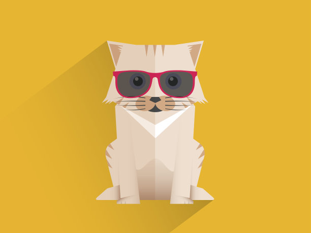 猫戴着太阳镜图片下载