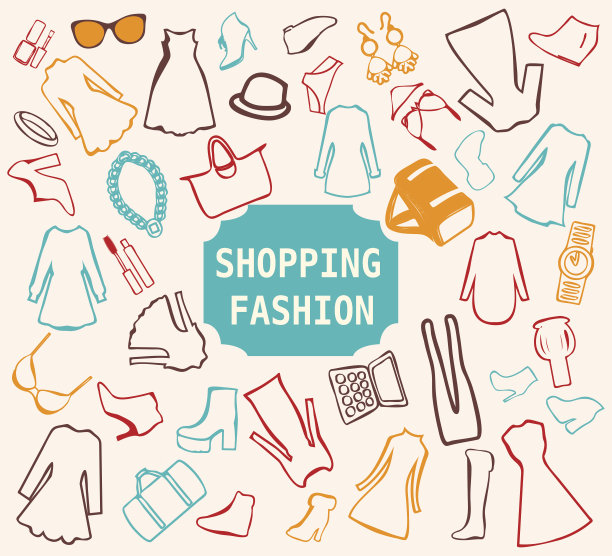 女人衣服涂鸦-插图图片下载