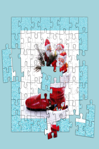 圣诞主题的拼图图片下载