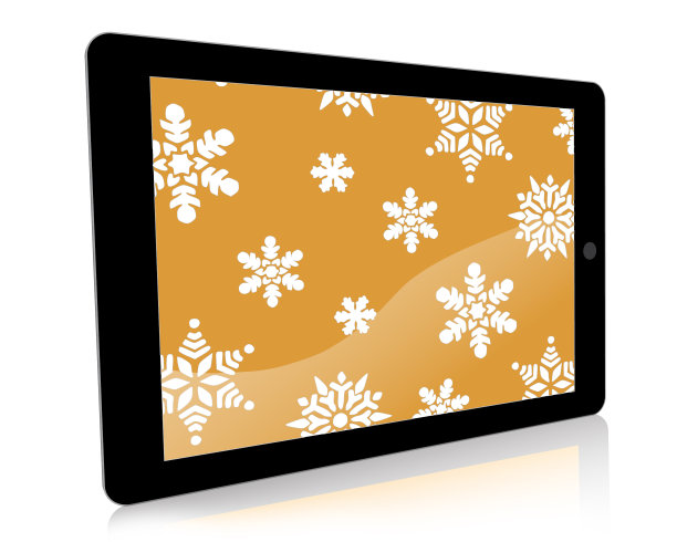 雪花片-金色图片下载