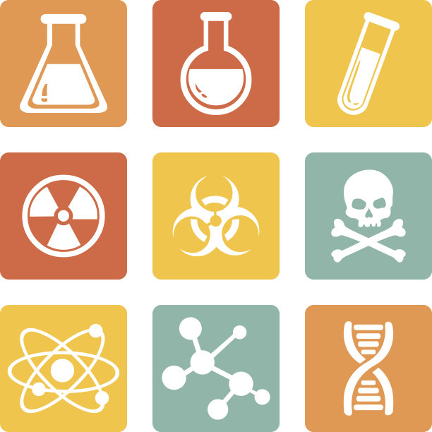 化学图标向量集。图片下载