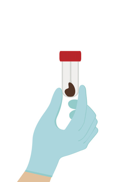 粪便分析测试。向量,图片下载