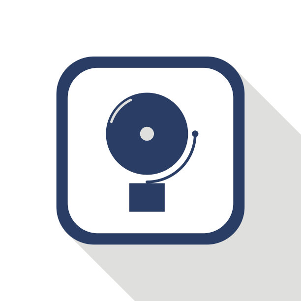 警铃平面设计图标图片下载