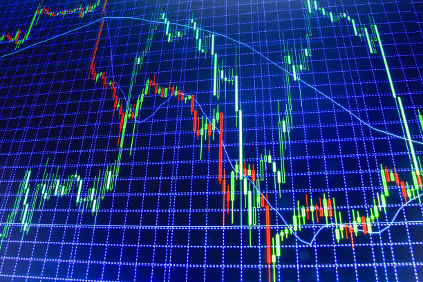 股票市场图表和条形图价格显示图片下载