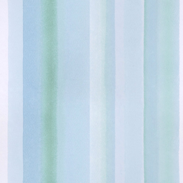 无缝水彩背景与手绘绿松石条纹。图片下载