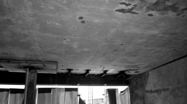 建筑内部黑白照片透视图片下载