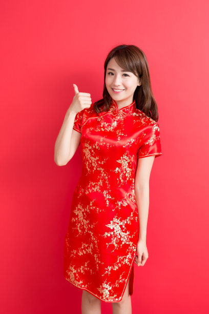 美女穿旗袍素材图片
