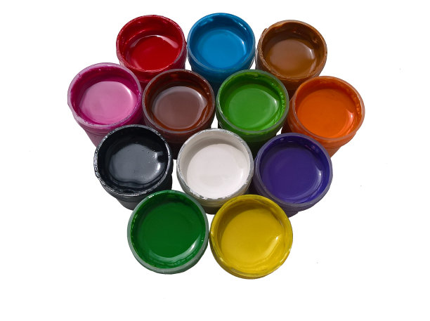 海报油漆杯隔离图片下载