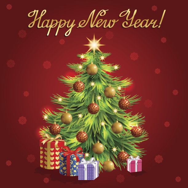 矢量圣诞问候背景图片下载