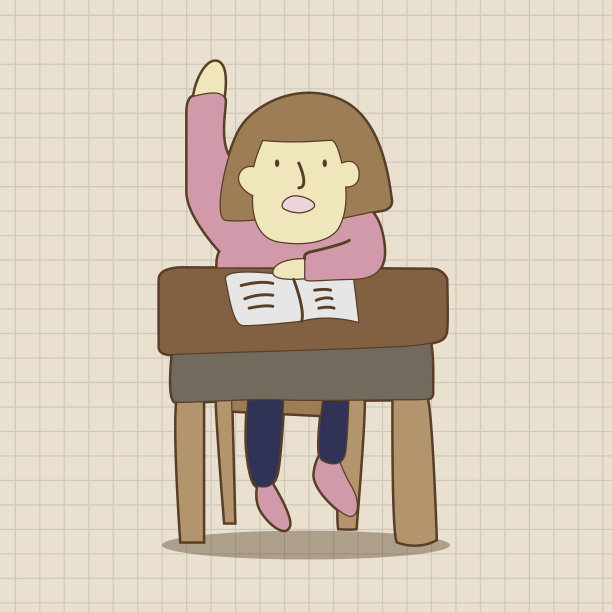 学生卡通主题元素图片下载