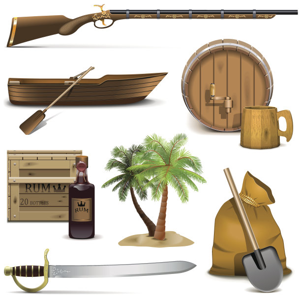 矢量海盗图标设置4图片下载