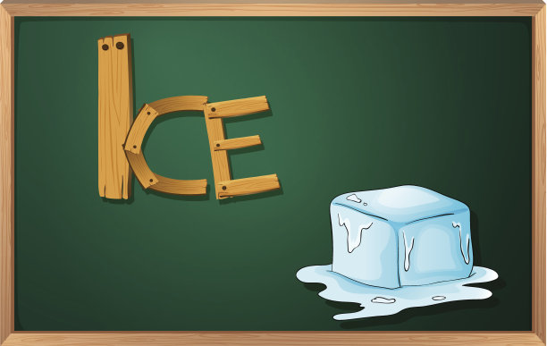 有冰的黑板图片下载