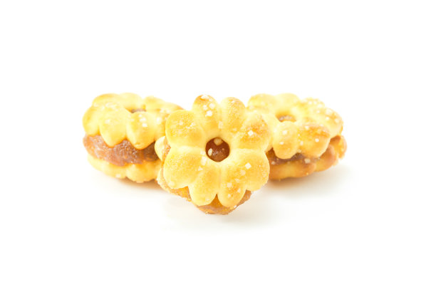 白底菠萝饼干，泰国小吃图片下载