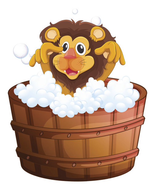 浴缸里的狮子图片下载