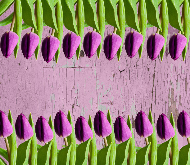 郁金香纹理背景与复制空间图片下载