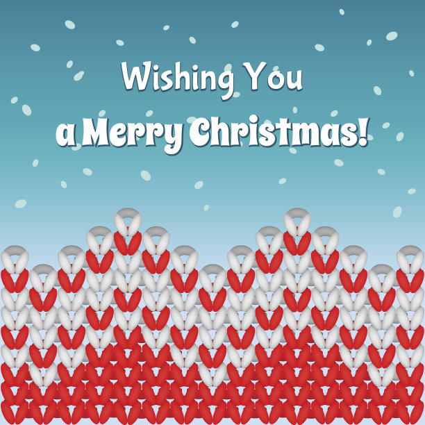 编织圣诞快乐的明信片图片下载