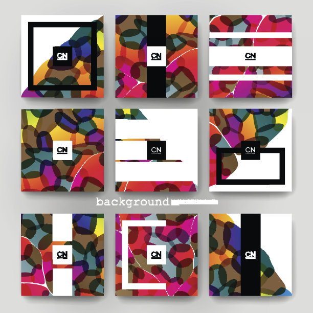 抽象矢量宣传册模板。传单的布局图片下载