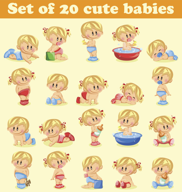 二十个可爱的婴儿图片下载