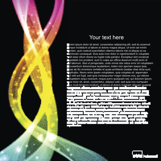 抽象的光波未来背景。图片下载