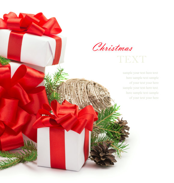 圣诞礼物和装饰品图片下载