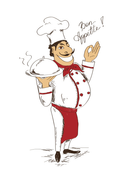 独立厨师配菜图片下载