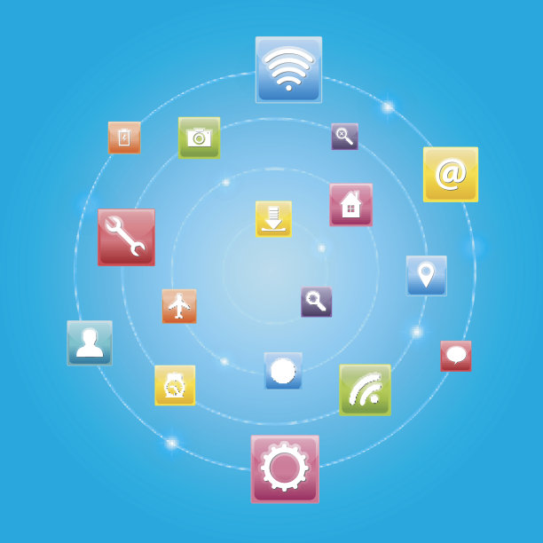 带阴影的平面图标图片下载