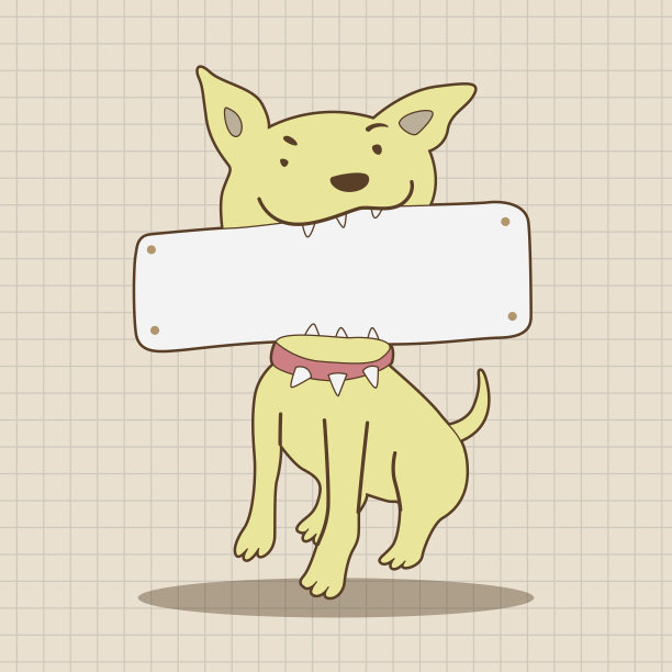 宠物狗主题元素向量，eps图片下载