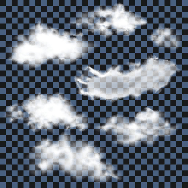 现实的蓬松的云彩。图片下载