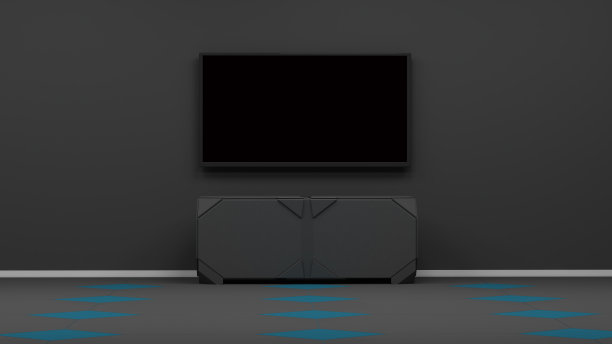 电视显示3D渲染图片下载