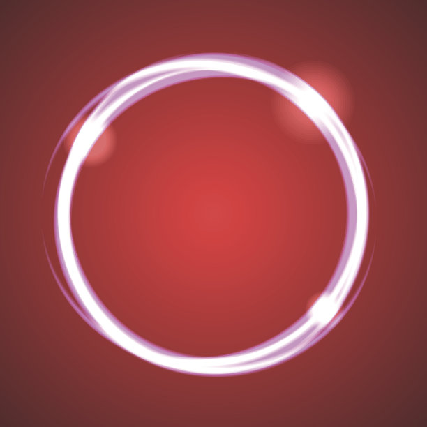 辉光效果月食圆矢量。图片下载