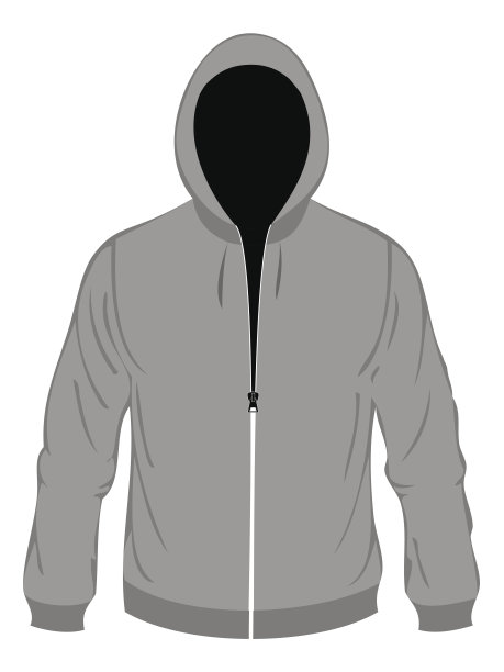 白色背景上的灰色头巾图片下载