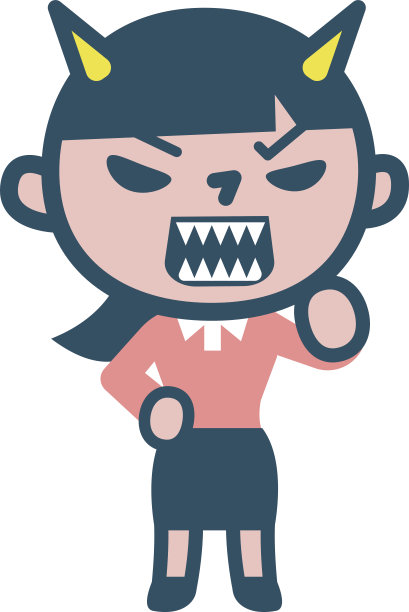 像魔鬼一样生气的女人图片下载