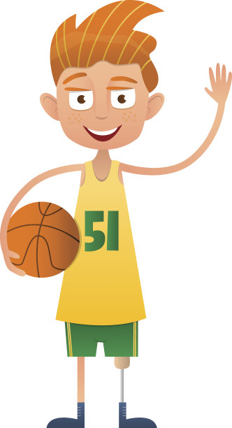 少年残疾篮球运动员图片下载