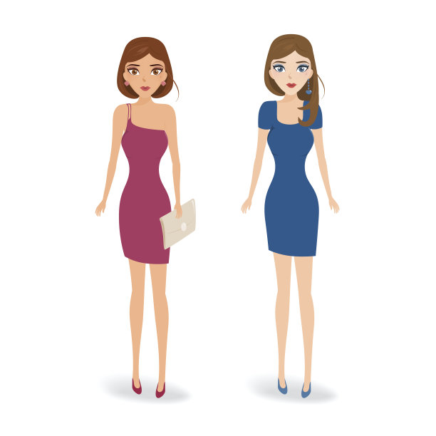 年轻迷人的女人穿着时尚休闲装。图片下载